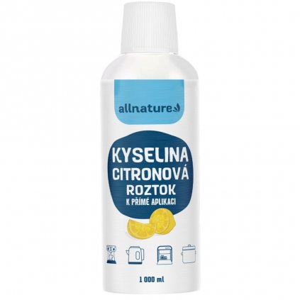 allnature kyselina citronova roztok 1000 ml