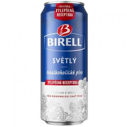 Birell nealkoholické světlé pivo plech 500ml