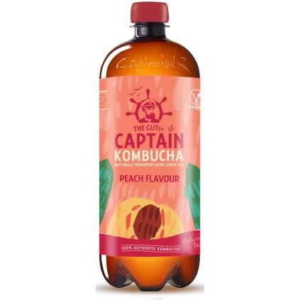 Captain kombucha broskev 1l