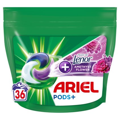 Ariel Gelové kapsle Amethyst Flower sáček 36ks