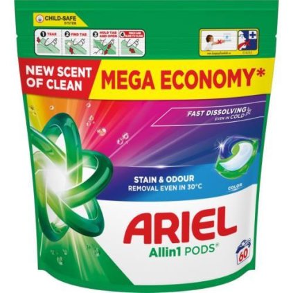 Ariel kapsle color sáček 60ks