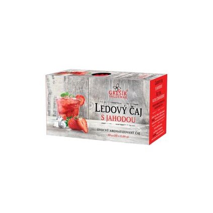 Grešík Čaje - Ledový čaj s jahodou 40g