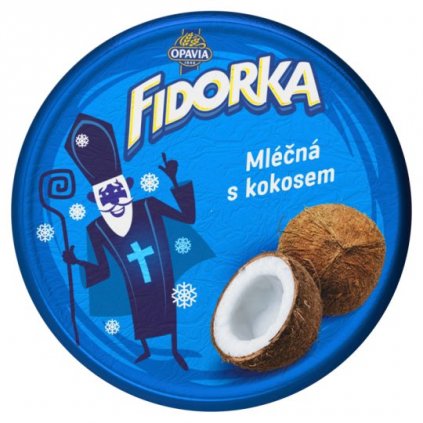 Opavia Fidorka Mléčná s kokosem, oplatka