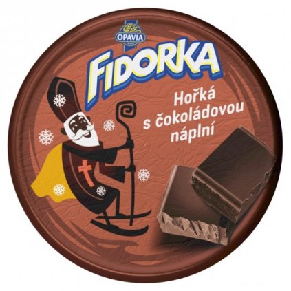 Opavia Fidorka Hořká s čokoládovou náplní, oplatka