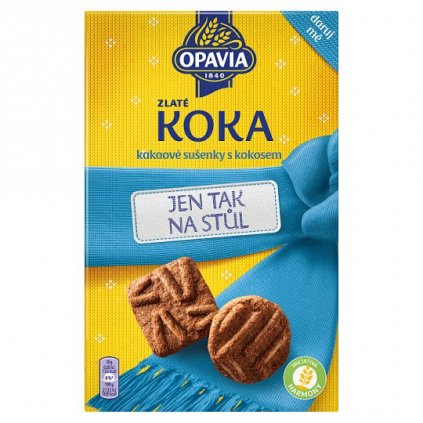 Opavia Zlaté Koka sušenky s kokosem a kakaem 180g