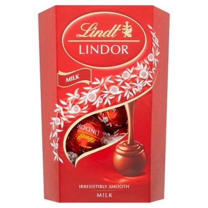 Lindt Lindor Mléčná čokoláda s jemnou tekutou náplní 200g