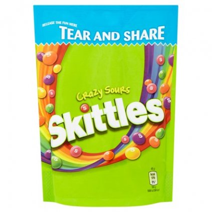 Skittles Crazy Sours Bonbóny žvýkací kyselé