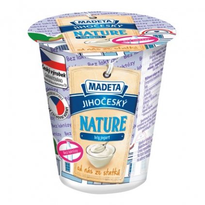 Madeta Nature jogurt bílý 3 % tuku bez laktózy