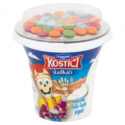 Danone Kostíci Sladkáči Jogurt sladký bílý