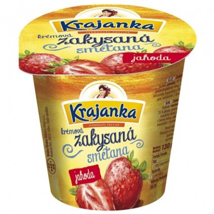 Krajanka zakysaný dezert jahoda