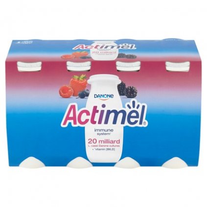 Actimel probiotický jogurtový nápoj lesní směs