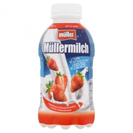 Müller Müllermilch mléčný nápoj s jahodou