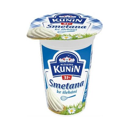 Kunín Smetana ke šlehání 31%