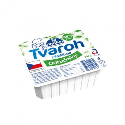 Milko Tvaroh z Poděbrad odtučněný 250g