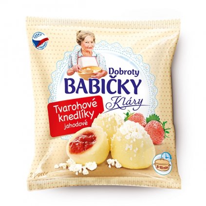 Tvarohové knedlíky jahodové Dobroty babičky Kláry