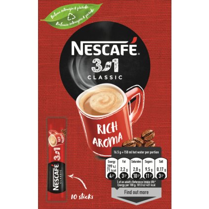 Nescafé classic 3v1 10 sáčků