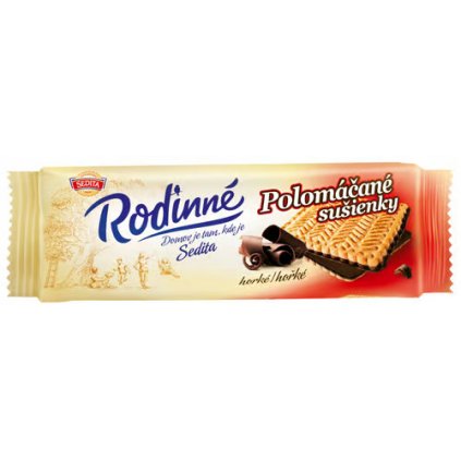 Sedita Rodinné sušenky polomáčené hořké 100g
