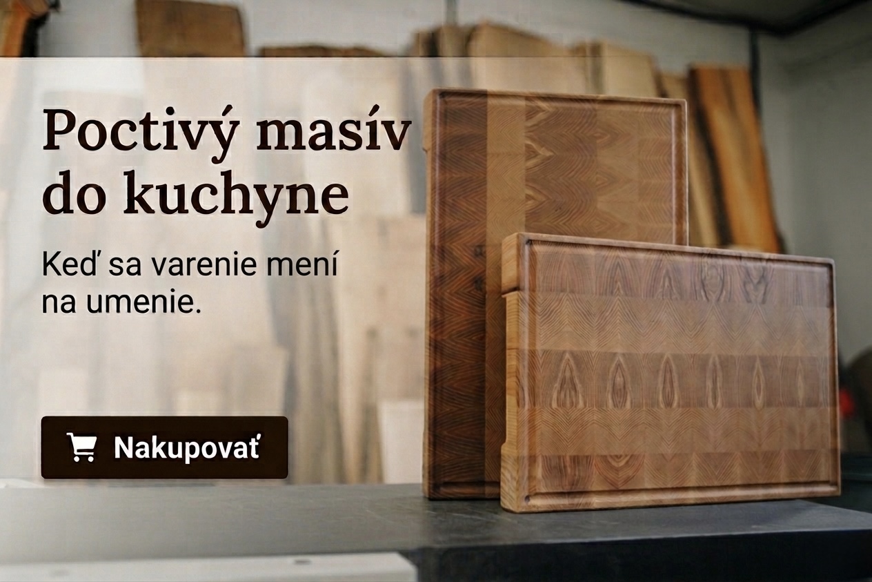 Dosky na krájanie a servírovanie z dreva