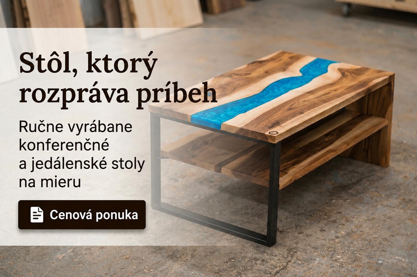 Výroba konferenčných a jedálenských stolov na mieru