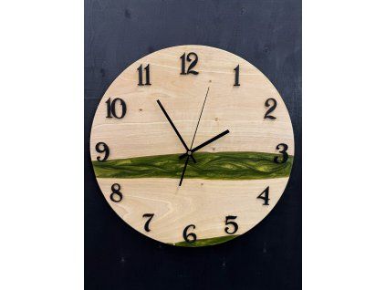 Hodiny Olive Green