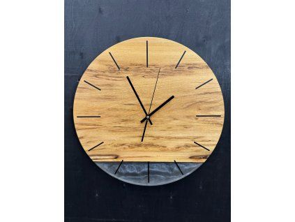 Hodiny Transparent Grey