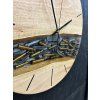 Nástenné hodiny z orecha ARMY s epoxidom – 40cm