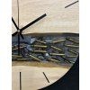 Nástenné hodiny z orecha ARMY s epoxidom – 40cm