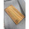 Doska na krájanie Premium orech s drážkou – 39x20cm