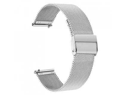 1983 1 jemny sitovany mesh reminek z nerezove oceli sirka 18mm stribrny