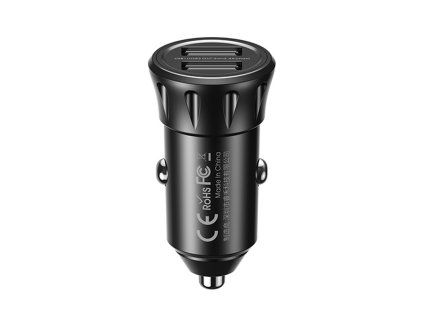 4702 remax dualni napajeci adapter do auta 2 4a 2x usb a port cerny