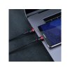 Baseus nabíjací a dátový kábel Type-C PD2.0 60W 1M Red-Black (Dĺžka 1M)