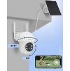 4164 13 wifi kamera anran q01 50w rozliseni 5mp baterie 9600mah solarni panel 5w bila
