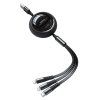 4678 remax multifunkcni kabel 3v1 micro usb usb c lightning 15w 3a 1 2m cerny