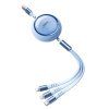 4684 3 remax multifunkcni kabel 3v1 micro usb usb c lightning 15w 3a 1 2m modry