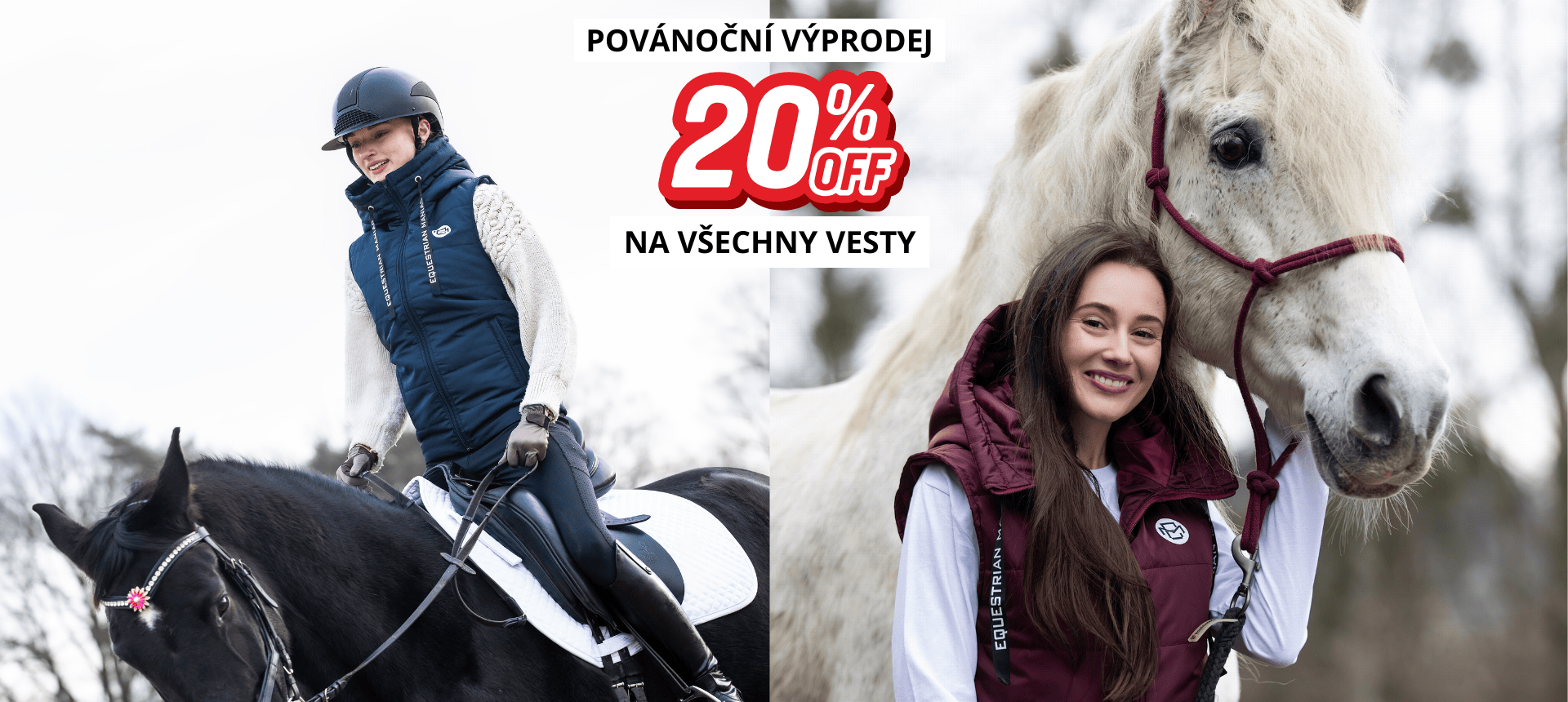 Jezdecké mikiny a vesty