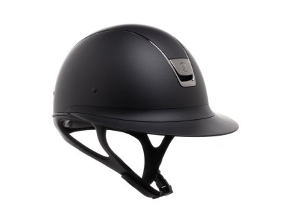 Jezdecká helma Samshield Shadowmatt Miss Shield (barva černá, velikost helmy S 52 - 56 cm)