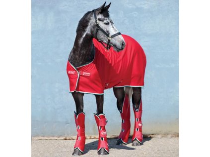 Deka odpocovací Horseware Amigo Jersey (barva červená, velikost 130 cm)