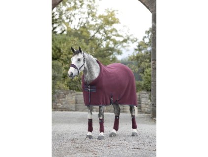 Deka odpocovací Horseware Rambo Cosy Fleece Burgundy (velikost 140 cm)