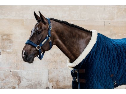 Ohlávka Kentucky Velvet 42558 (barva tmavě modrá, velikost full)