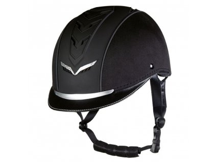Jezdecká helma HKM Elegance (barva černá, velikost helmy S/M 49-52cm)