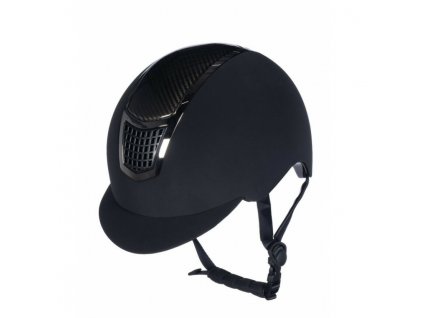 Jezdecká helma HKM Carbon Professional černá (barva černá, velikost helmy 53 - 55 cm)