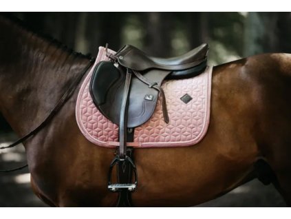 Podsedlová dečka KENTUCKY Velvet 42579 SJ - skoková (barva old rose)