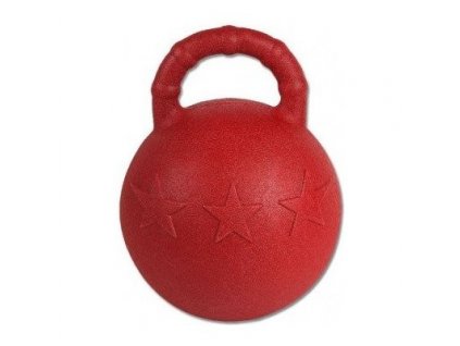 Gumový míč pro koně HORZE (barva červená)