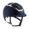 Jezdecká helma KASK Dogma Chrome Light (velikost helmy skelet 0 ( 50 - 54 ) modrá/stříbrná)