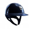 Jezdecká helma Samshield Miss Shield Glossy Flower (barva modrá lesklá, velikost helmy M 55 - 58 cm)