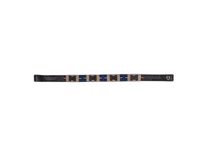 0039443 leather browband with geometric pattern eth01001