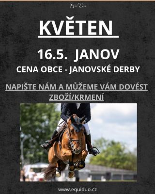 Sezóna v plném proudu.😍 Stánek s jezdeckými potřebami vyráží do Janova.
