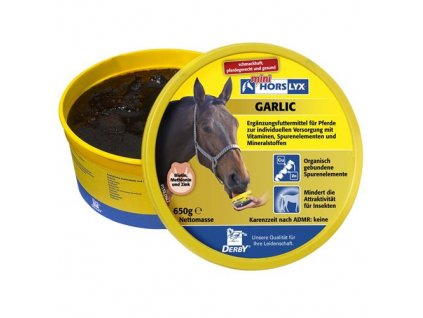 horslyx garlic, liz pro koně