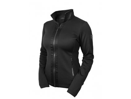all black glimmer fleece jacket