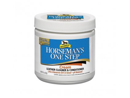 Čistící balzám na kožené výrobky Absorbine Horseman´s One Step cream, balení 425 g